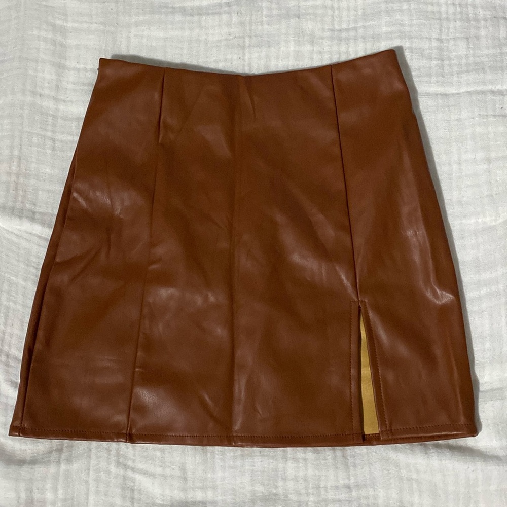 Shein mini faux leather skirt - Petite XXS